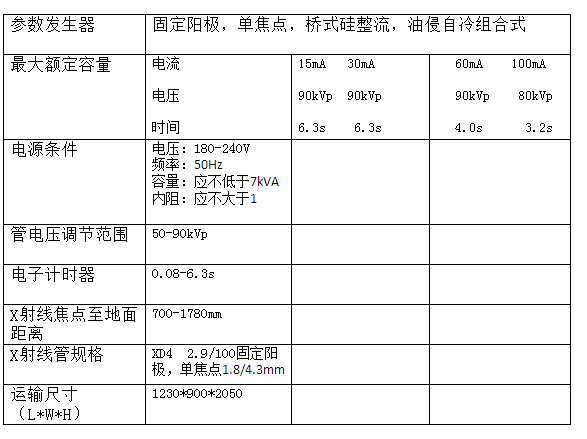 技術參數(shù)